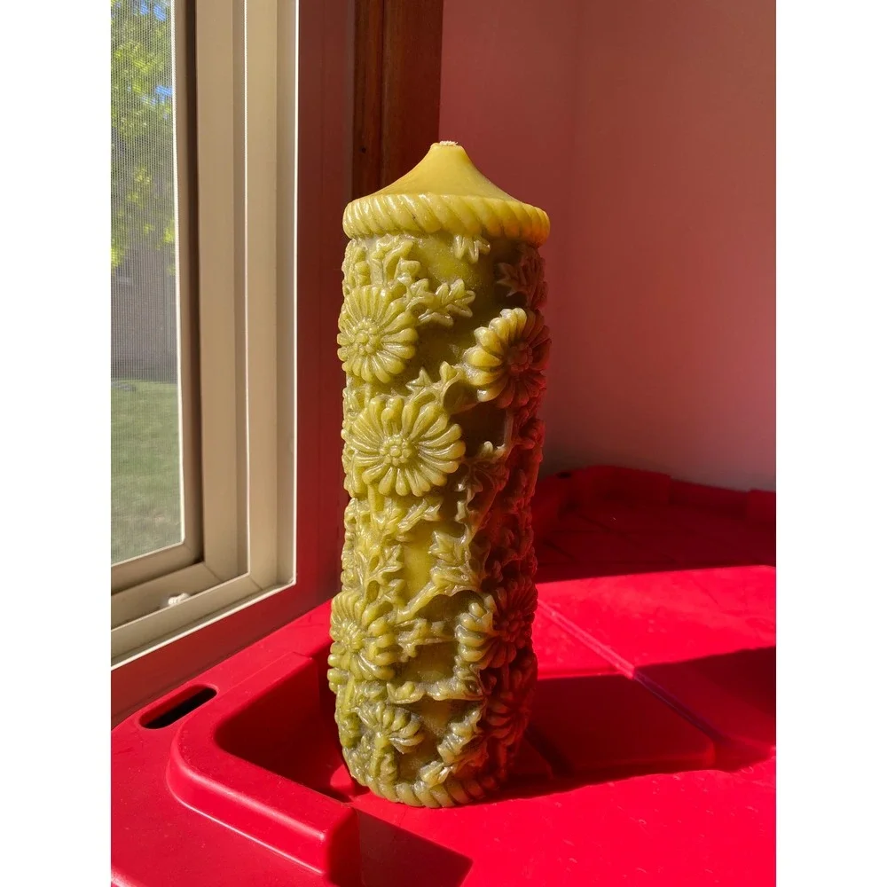 Vintage handcrafted pillar